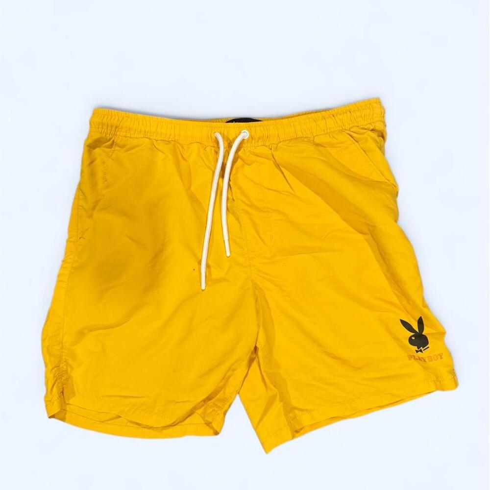 Playboy by PacSun Yellow Swim Shorts – Men’s Medium